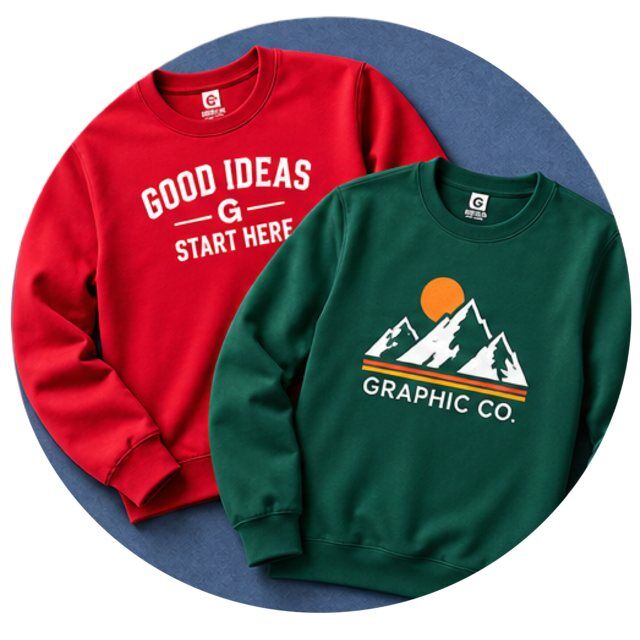 Custom printed sweatshirts - Jovi Printing Houston